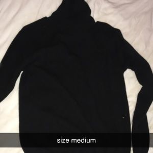 black soft turtle neck